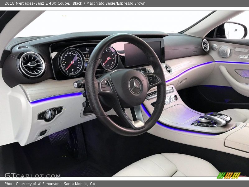 Black / Macchiato Beige/Espresso Brown 2018 Mercedes-Benz E 400 Coupe