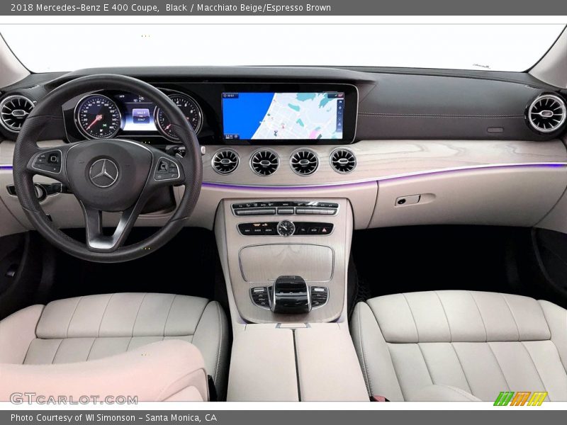 Black / Macchiato Beige/Espresso Brown 2018 Mercedes-Benz E 400 Coupe