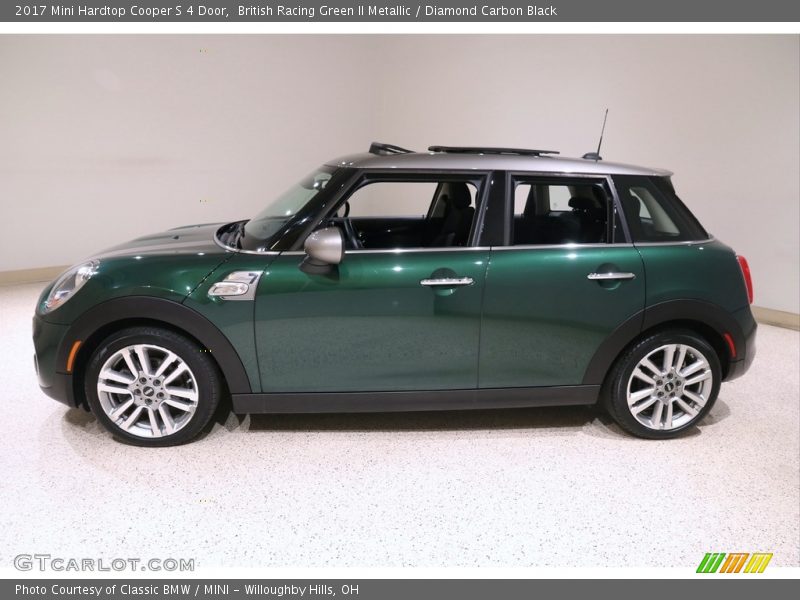 British Racing Green II Metallic / Diamond Carbon Black 2017 Mini Hardtop Cooper S 4 Door