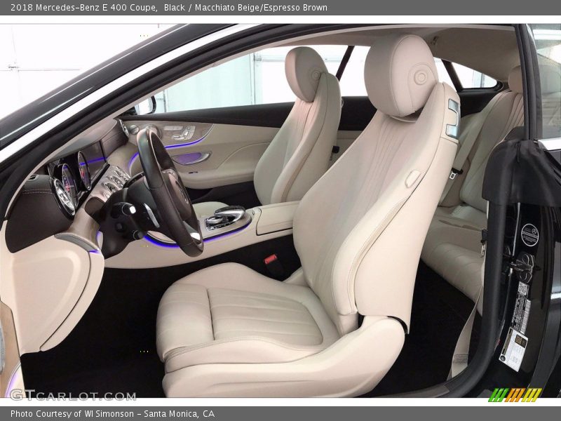 Black / Macchiato Beige/Espresso Brown 2018 Mercedes-Benz E 400 Coupe