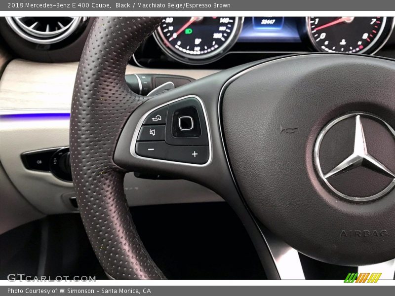 Black / Macchiato Beige/Espresso Brown 2018 Mercedes-Benz E 400 Coupe