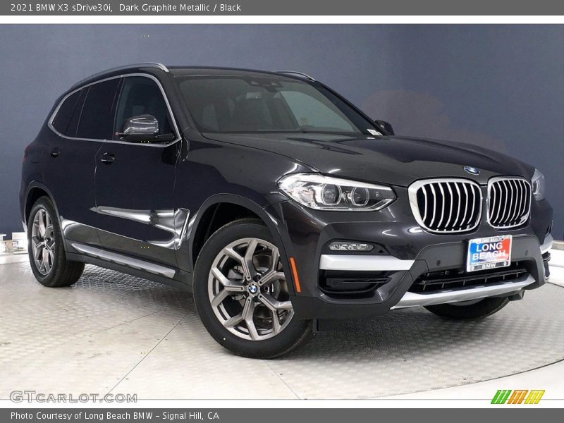 Dark Graphite Metallic / Black 2021 BMW X3 sDrive30i