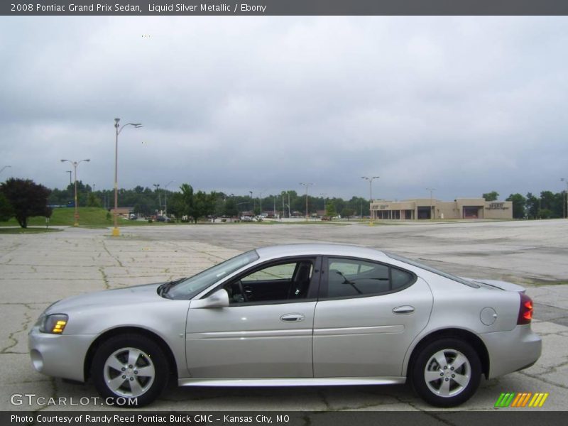 Liquid Silver Metallic / Ebony 2008 Pontiac Grand Prix Sedan