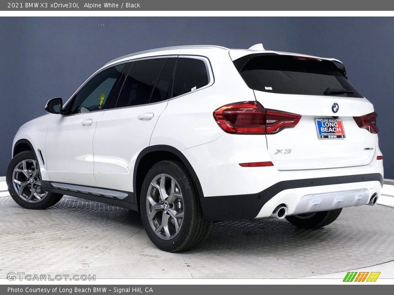 Alpine White / Black 2021 BMW X3 xDrive30i