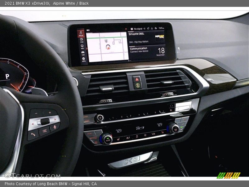 Alpine White / Black 2021 BMW X3 xDrive30i