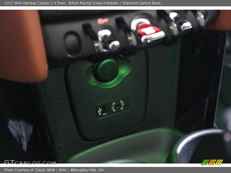 British Racing Green II Metallic / Diamond Carbon Black 2017 Mini Hardtop Cooper S 4 Door