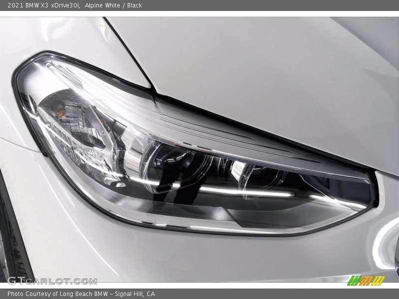 Alpine White / Black 2021 BMW X3 xDrive30i