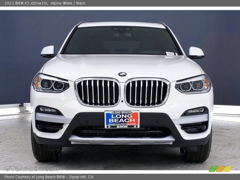 Alpine White / Black 2021 BMW X3 sDrive30i