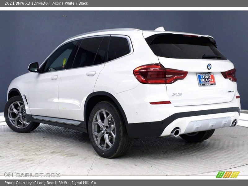 Alpine White / Black 2021 BMW X3 sDrive30i