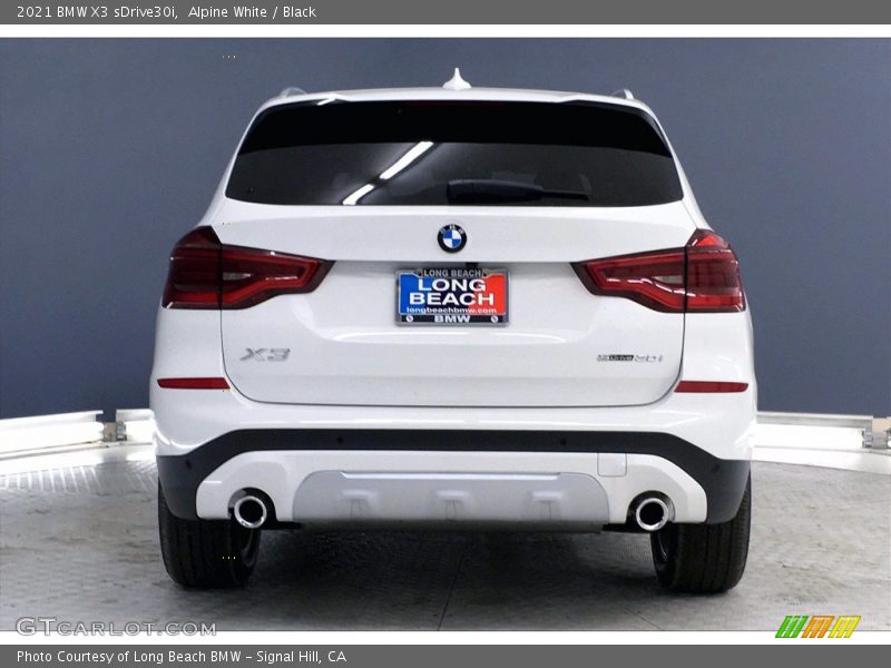 Alpine White / Black 2021 BMW X3 sDrive30i