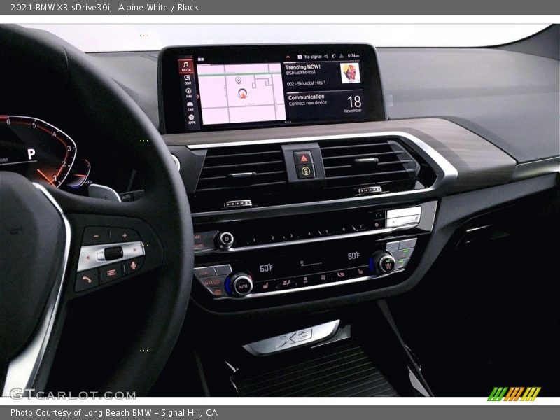 Alpine White / Black 2021 BMW X3 sDrive30i