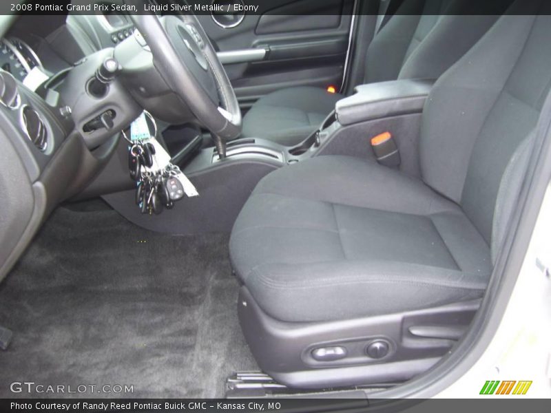 Liquid Silver Metallic / Ebony 2008 Pontiac Grand Prix Sedan