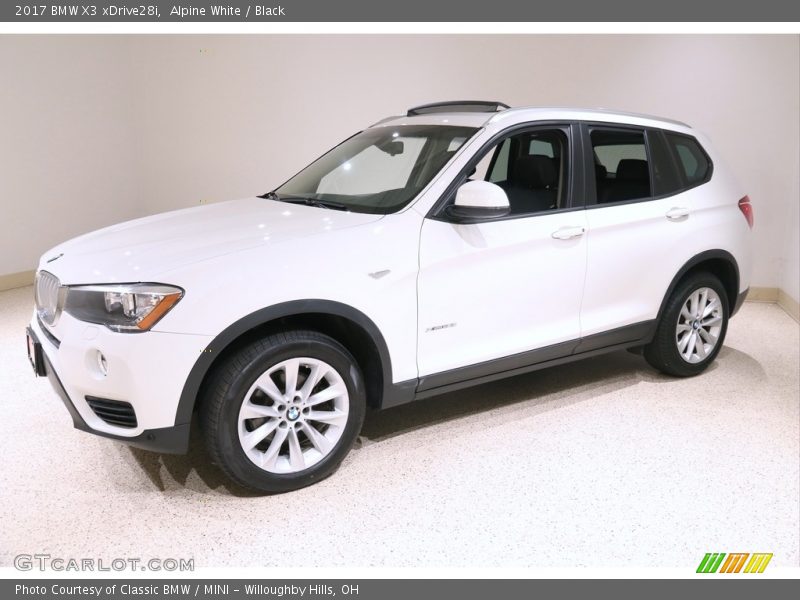 Alpine White / Black 2017 BMW X3 xDrive28i