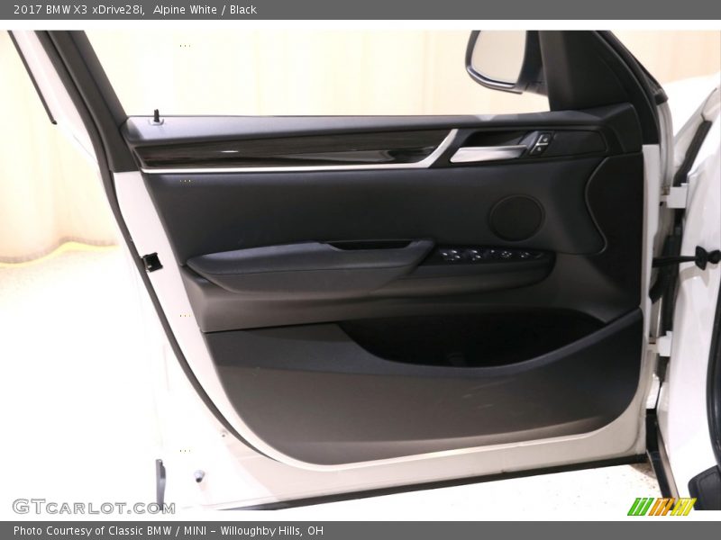 Alpine White / Black 2017 BMW X3 xDrive28i