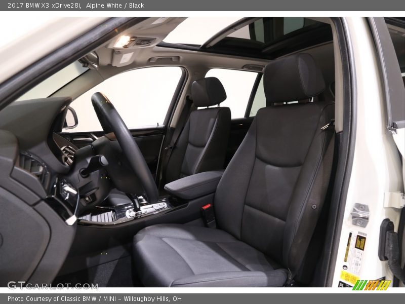 Alpine White / Black 2017 BMW X3 xDrive28i