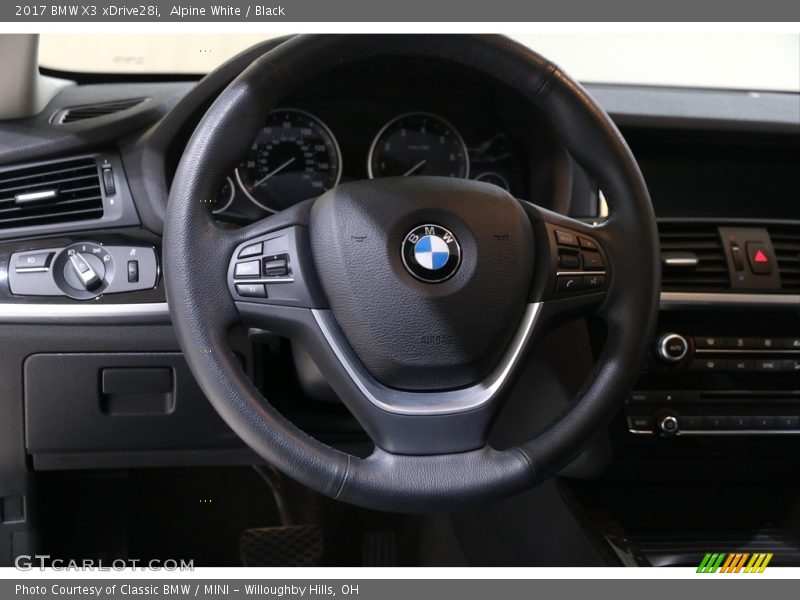Alpine White / Black 2017 BMW X3 xDrive28i