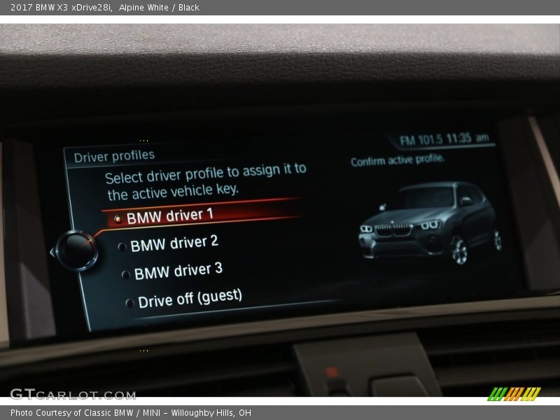 Alpine White / Black 2017 BMW X3 xDrive28i