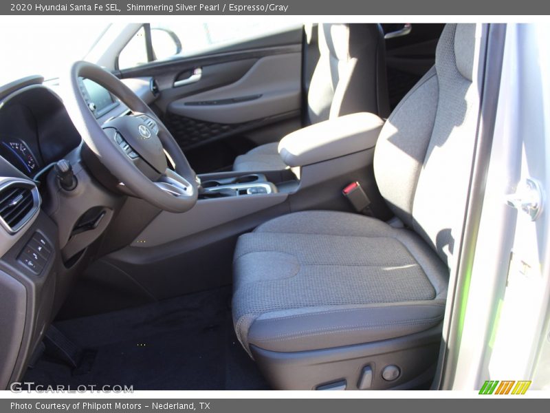 Shimmering Silver Pearl / Espresso/Gray 2020 Hyundai Santa Fe SEL