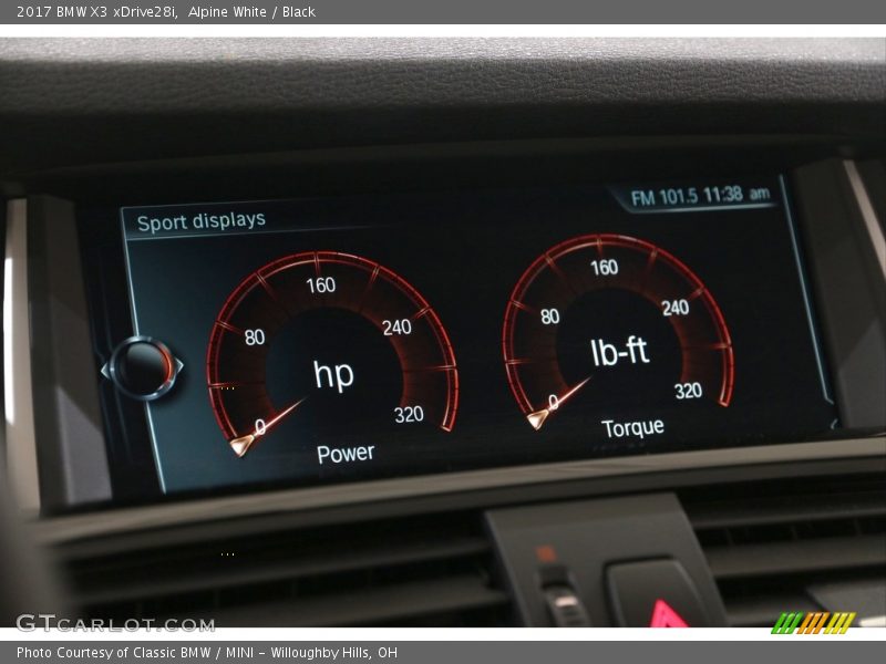 Alpine White / Black 2017 BMW X3 xDrive28i