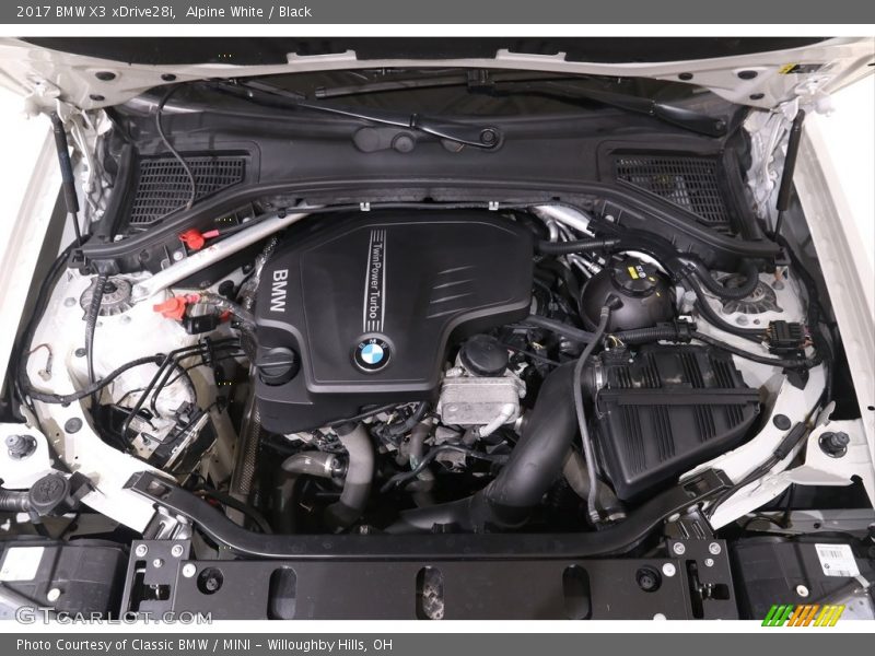 Alpine White / Black 2017 BMW X3 xDrive28i