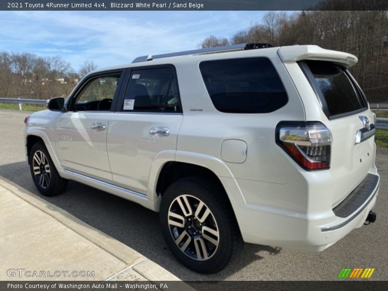 Blizzard White Pearl / Sand Beige 2021 Toyota 4Runner Limited 4x4
