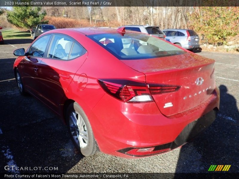 Scarlet Red Pearl / Gray 2020 Hyundai Elantra Value Edition