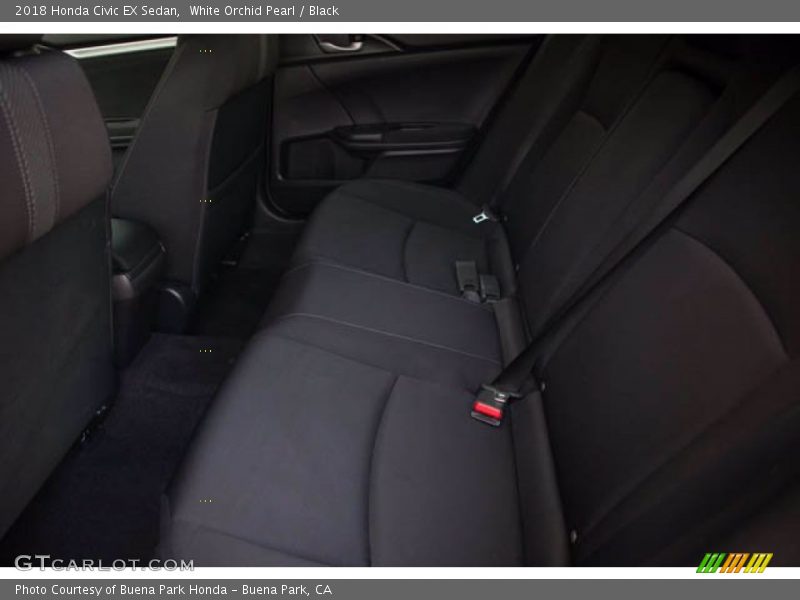 White Orchid Pearl / Black 2018 Honda Civic EX Sedan