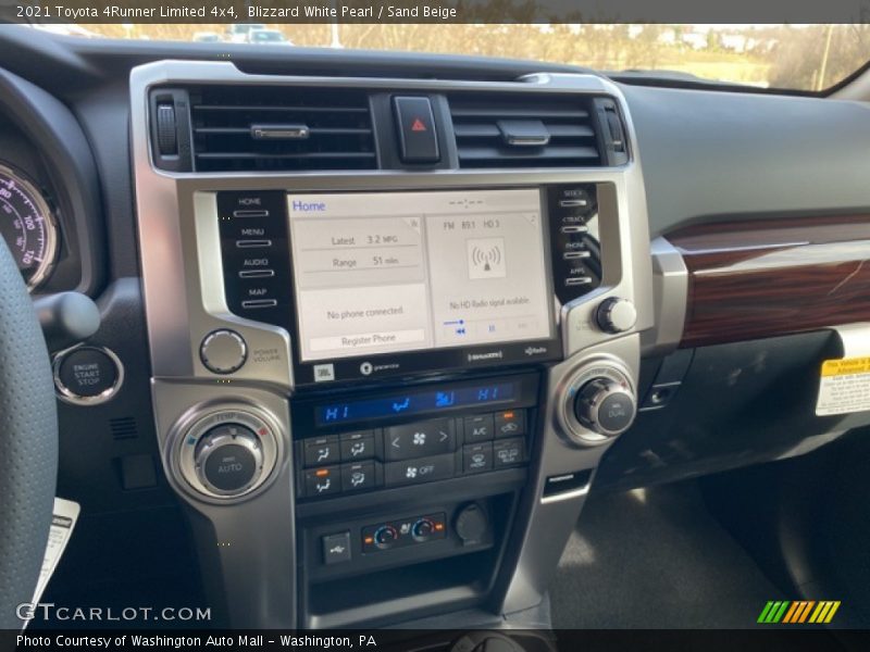 Controls of 2021 4Runner Limited 4x4