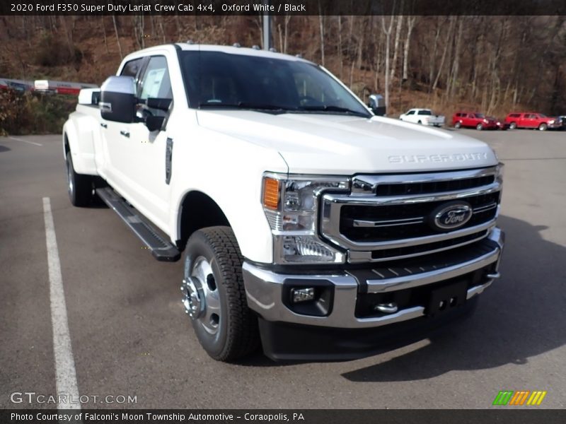 Oxford White / Black 2020 Ford F350 Super Duty Lariat Crew Cab 4x4