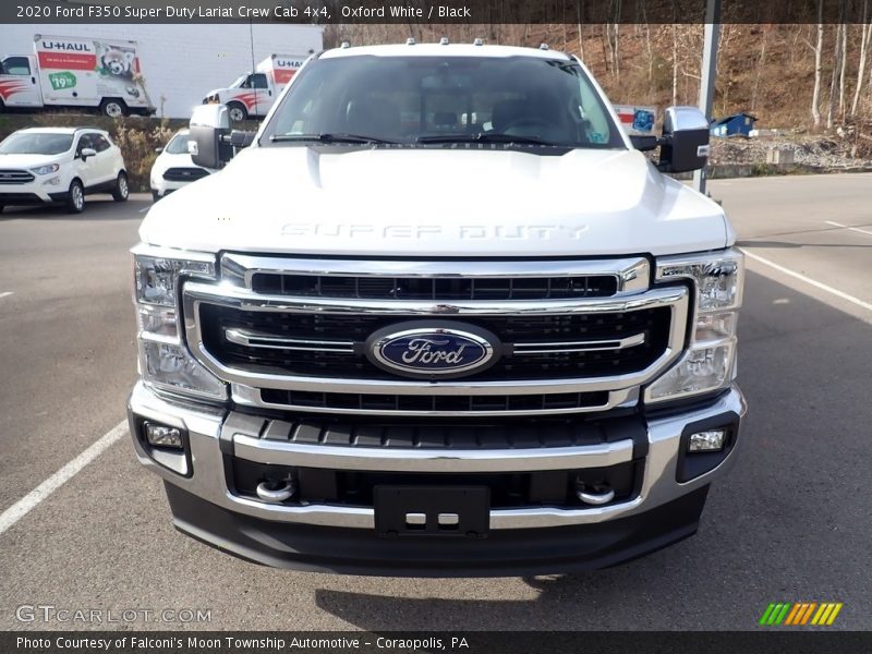 Oxford White / Black 2020 Ford F350 Super Duty Lariat Crew Cab 4x4