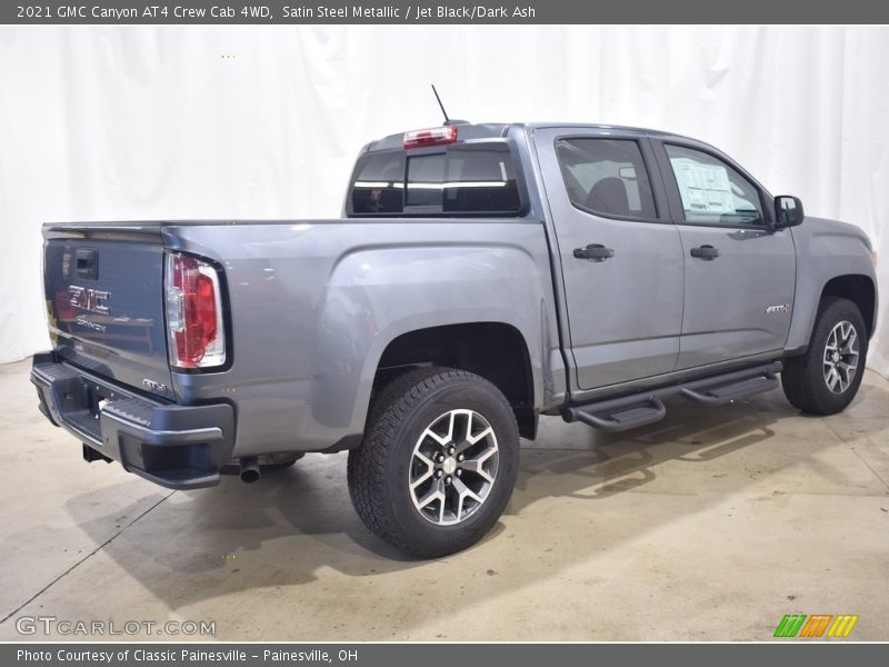Satin Steel Metallic / Jet Black/Dark Ash 2021 GMC Canyon AT4 Crew Cab 4WD
