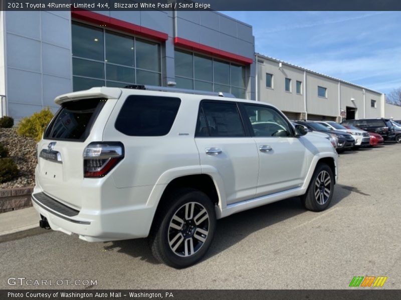 Blizzard White Pearl / Sand Beige 2021 Toyota 4Runner Limited 4x4