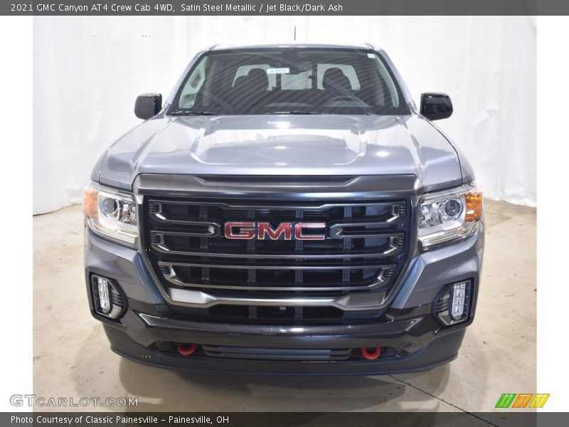 Satin Steel Metallic / Jet Black/Dark Ash 2021 GMC Canyon AT4 Crew Cab 4WD