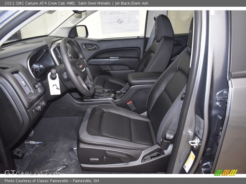 Satin Steel Metallic / Jet Black/Dark Ash 2021 GMC Canyon AT4 Crew Cab 4WD