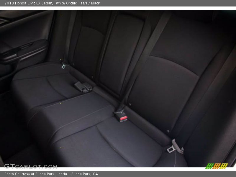 White Orchid Pearl / Black 2018 Honda Civic EX Sedan