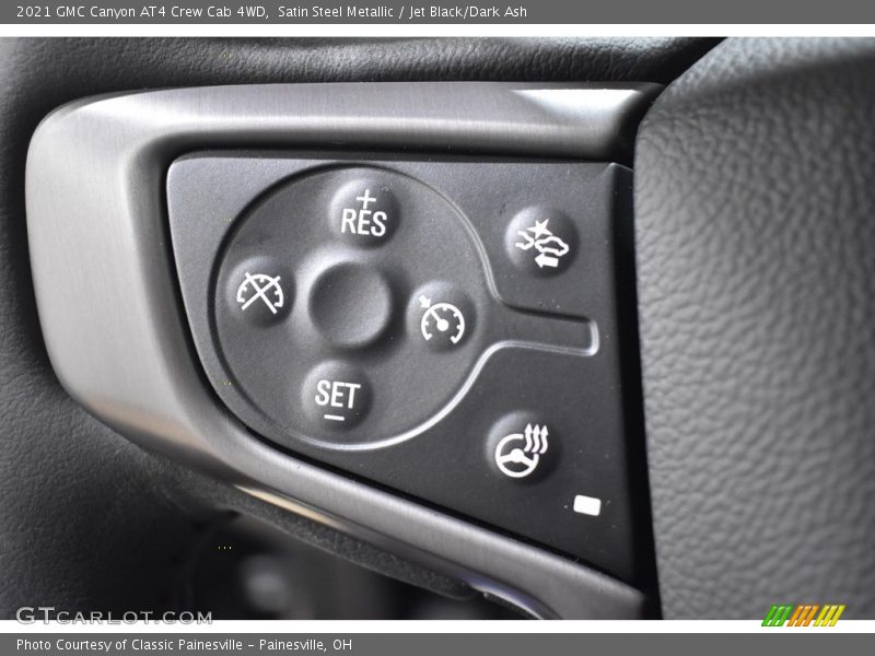 Satin Steel Metallic / Jet Black/Dark Ash 2021 GMC Canyon AT4 Crew Cab 4WD