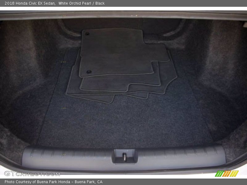 White Orchid Pearl / Black 2018 Honda Civic EX Sedan