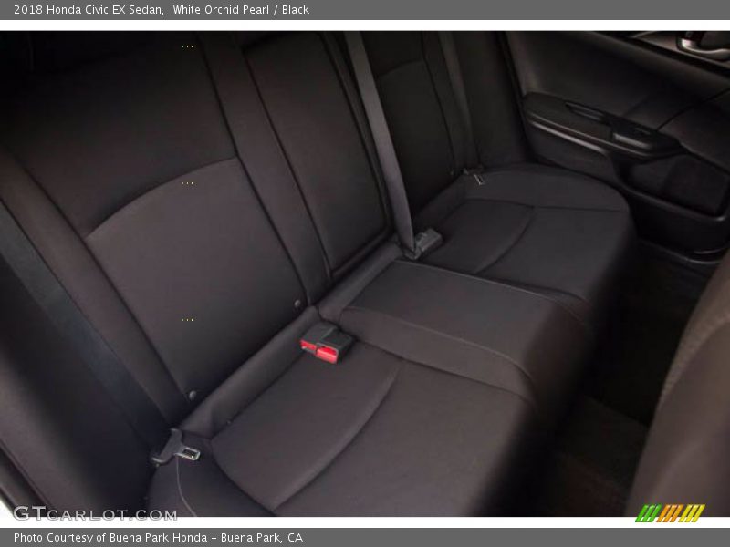 White Orchid Pearl / Black 2018 Honda Civic EX Sedan