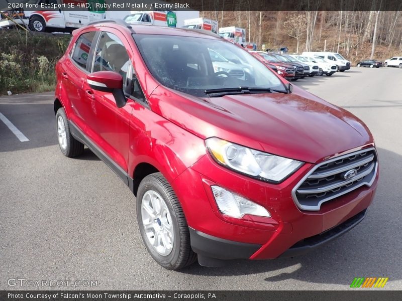 Ruby Red Metallic / Ebony Black 2020 Ford EcoSport SE 4WD