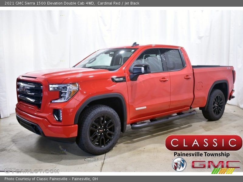 Cardinal Red / Jet Black 2021 GMC Sierra 1500 Elevation Double Cab 4WD