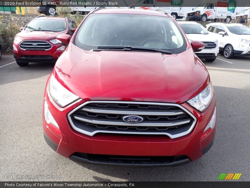 Ruby Red Metallic / Ebony Black 2020 Ford EcoSport SE 4WD