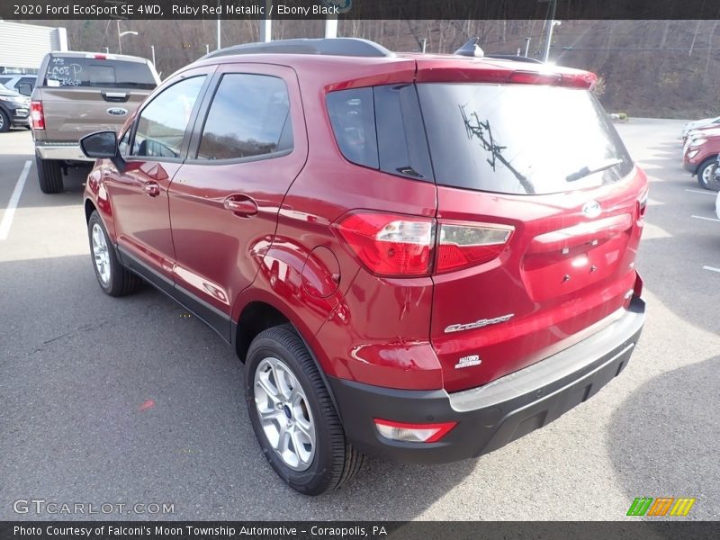 Ruby Red Metallic / Ebony Black 2020 Ford EcoSport SE 4WD