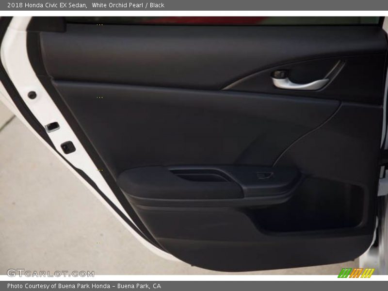 White Orchid Pearl / Black 2018 Honda Civic EX Sedan