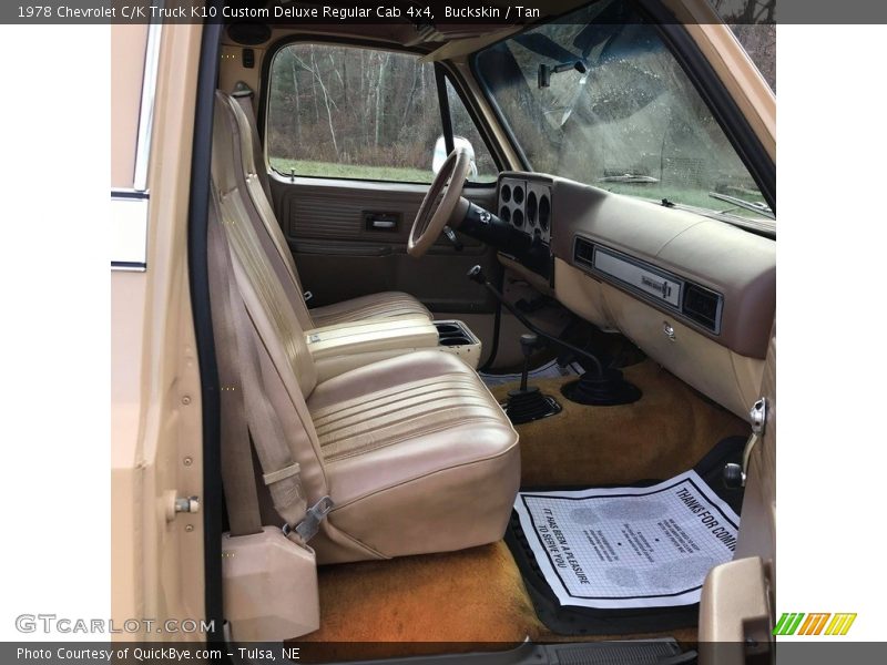 Front Seat of 1978 C/K Truck K10 Custom Deluxe Regular Cab 4x4