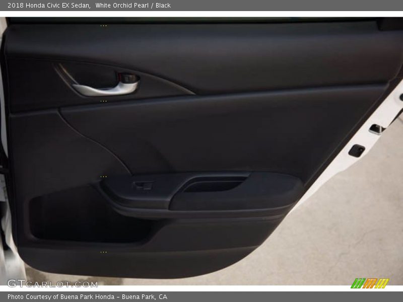 White Orchid Pearl / Black 2018 Honda Civic EX Sedan