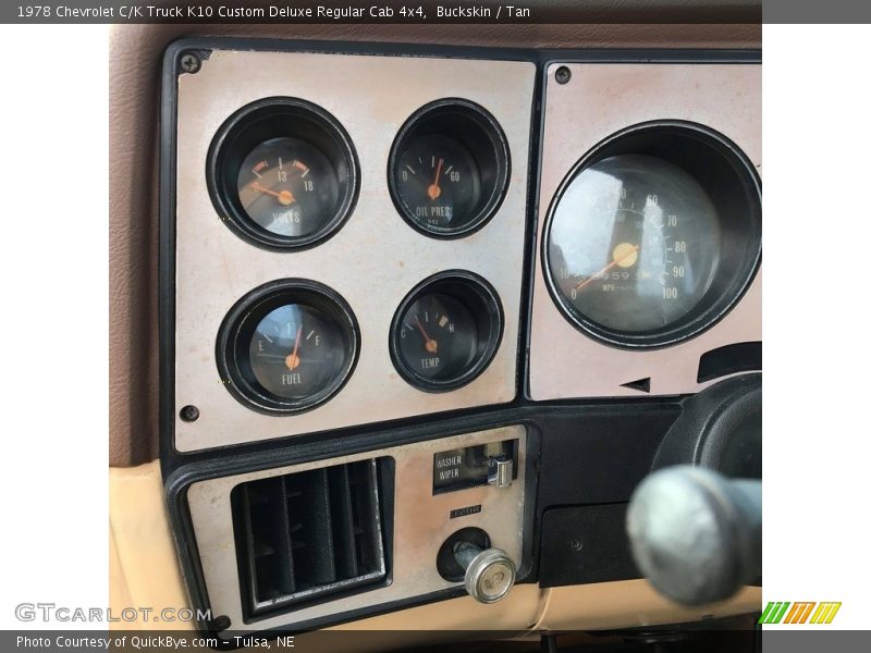  1978 C/K Truck K10 Custom Deluxe Regular Cab 4x4 K10 Custom Deluxe Regular Cab 4x4 Gauges