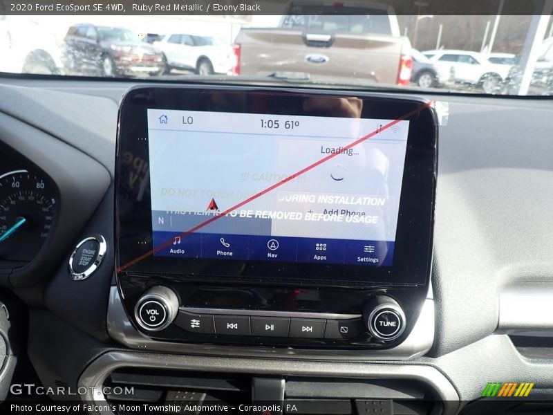 Ruby Red Metallic / Ebony Black 2020 Ford EcoSport SE 4WD