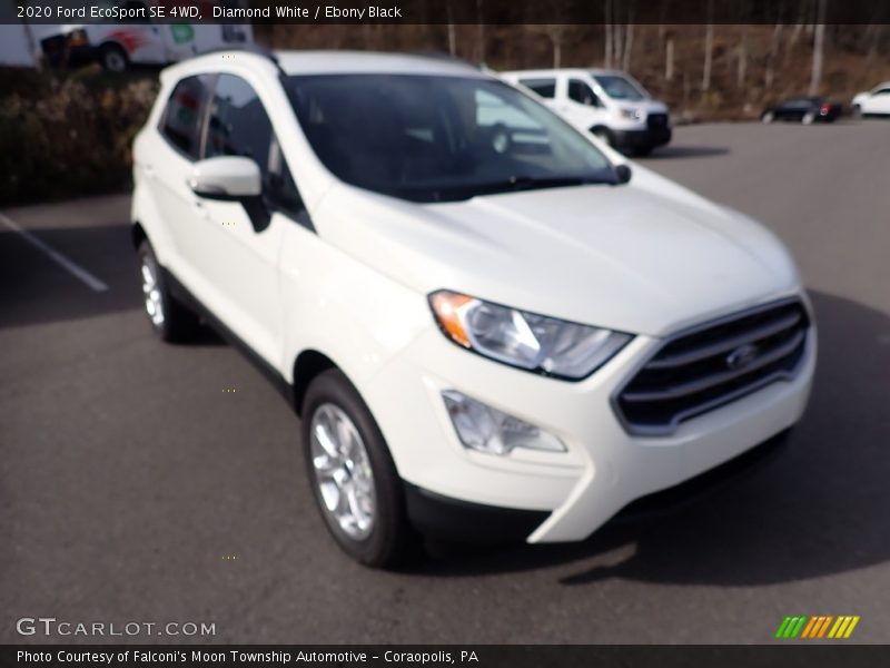 Diamond White / Ebony Black 2020 Ford EcoSport SE 4WD