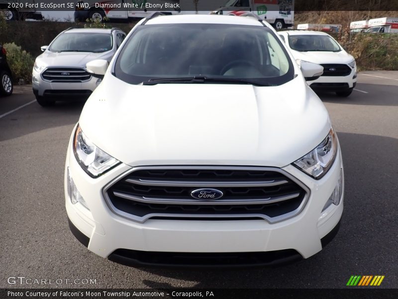 Diamond White / Ebony Black 2020 Ford EcoSport SE 4WD