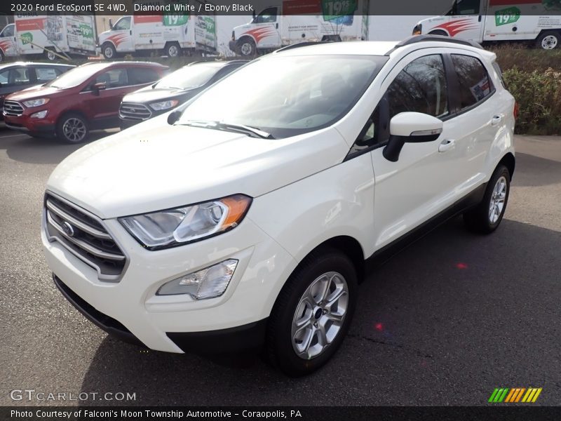 Diamond White / Ebony Black 2020 Ford EcoSport SE 4WD